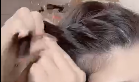侧边两股辫慢动作教程