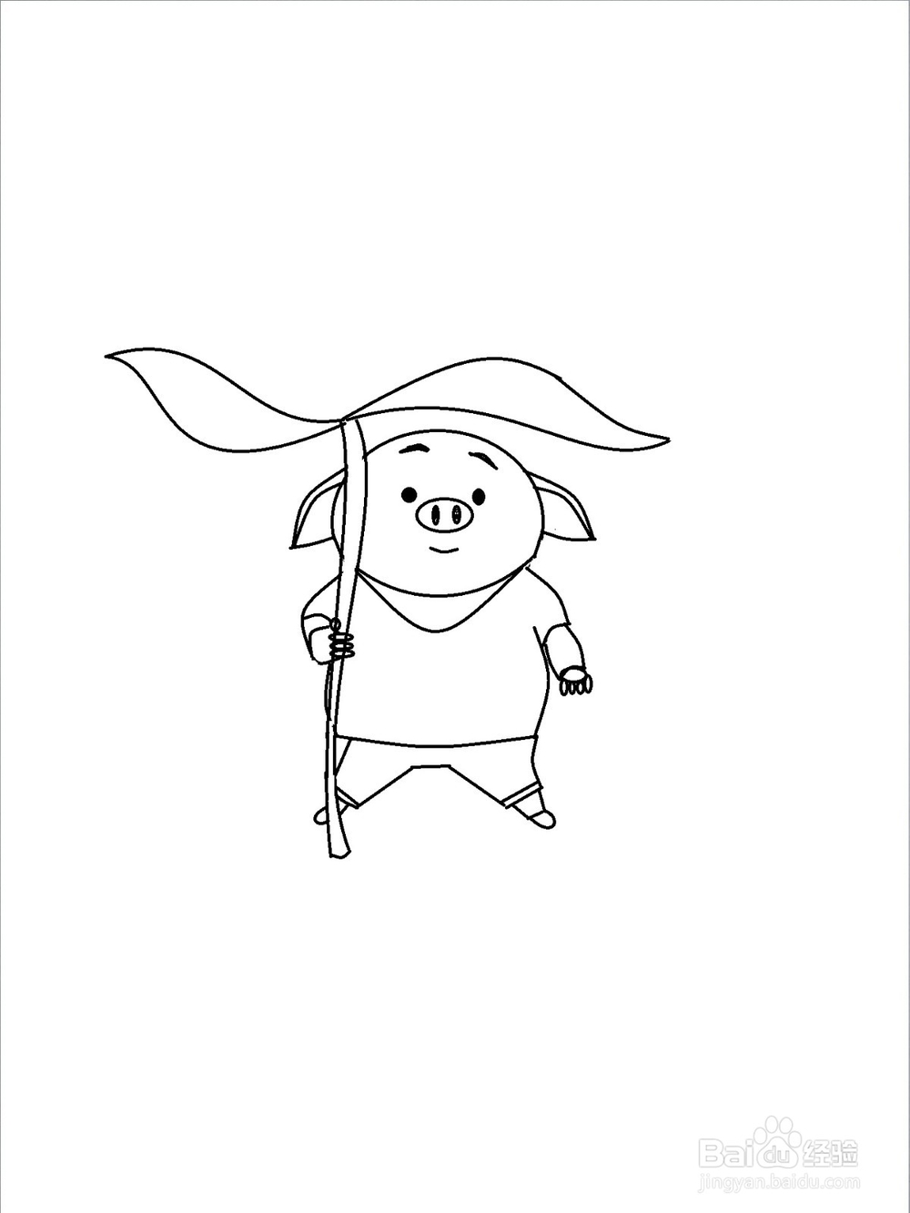 热门猪小屁的简笔画方法