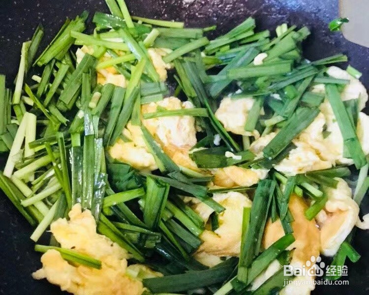 韭菜鸡蛋炒烧饼的家常做法