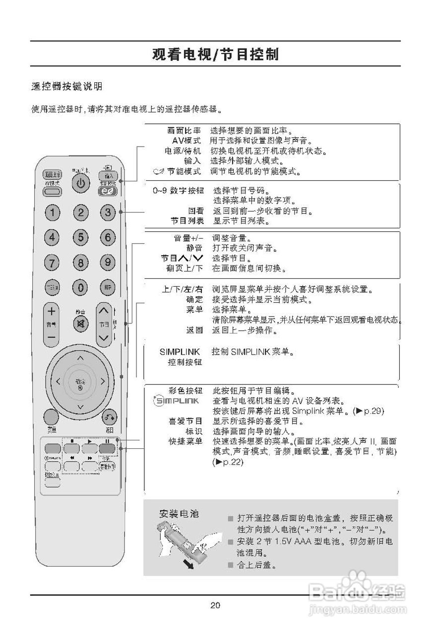 LG 42LD420液晶彩电使用说明书:[3]