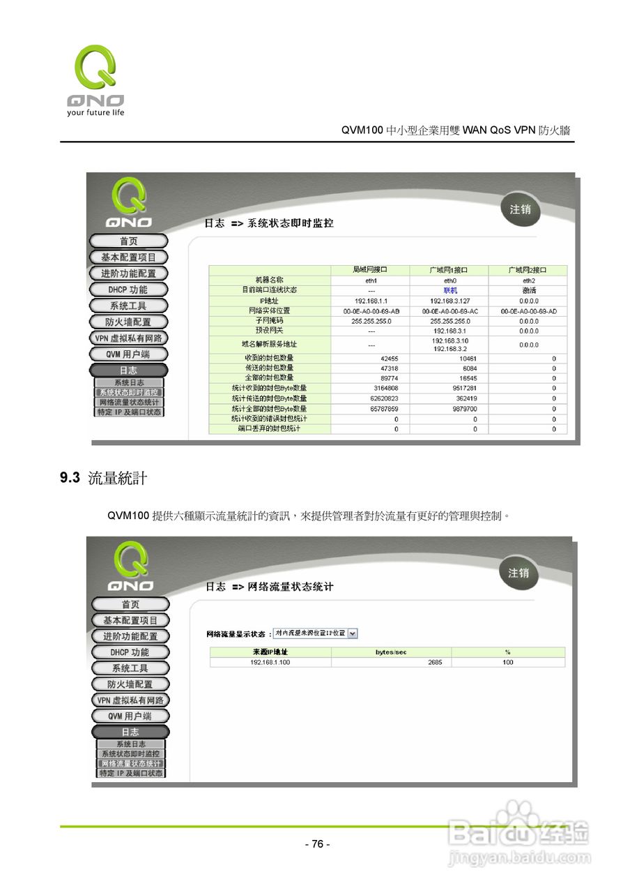 侠诺QVM100路由器使用说明书:[8]