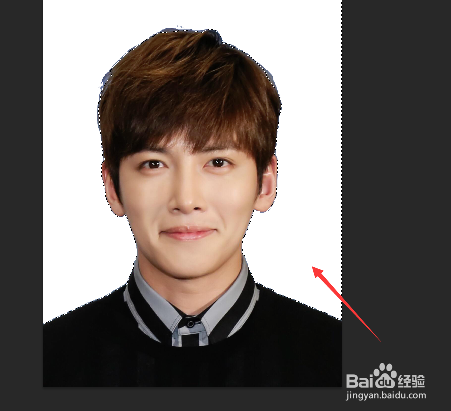 ps证件照换白底