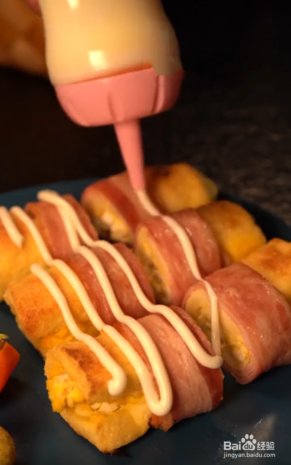 #新人打卡#培根吐司卷