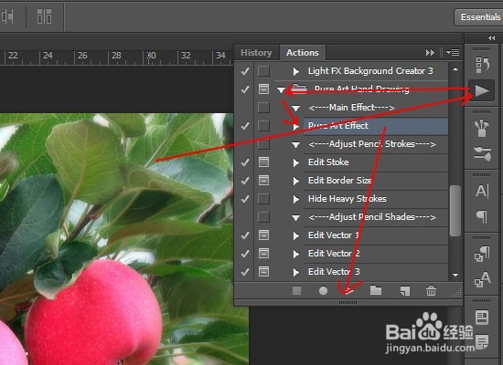 PS如何一键做素描效果