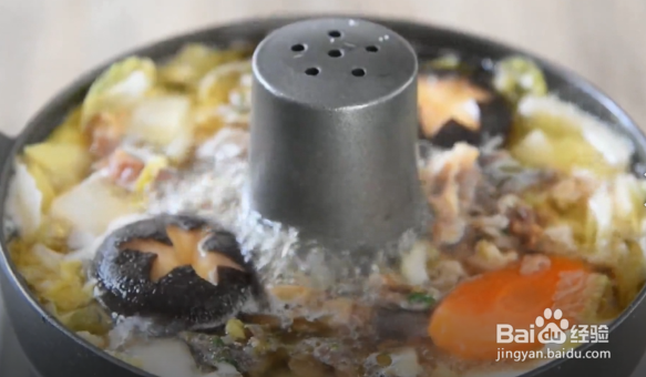 白菜豆腐羊肉锅的做法