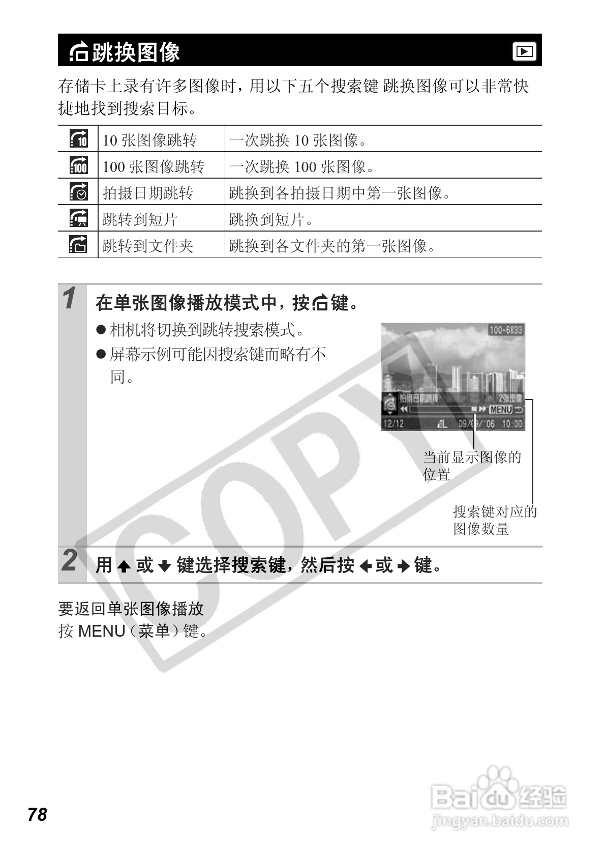 佳能PowerShot A640数码相机使用说明书:[8]