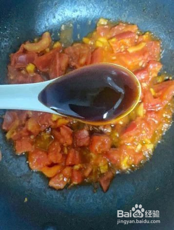 西红柿炒金针菇