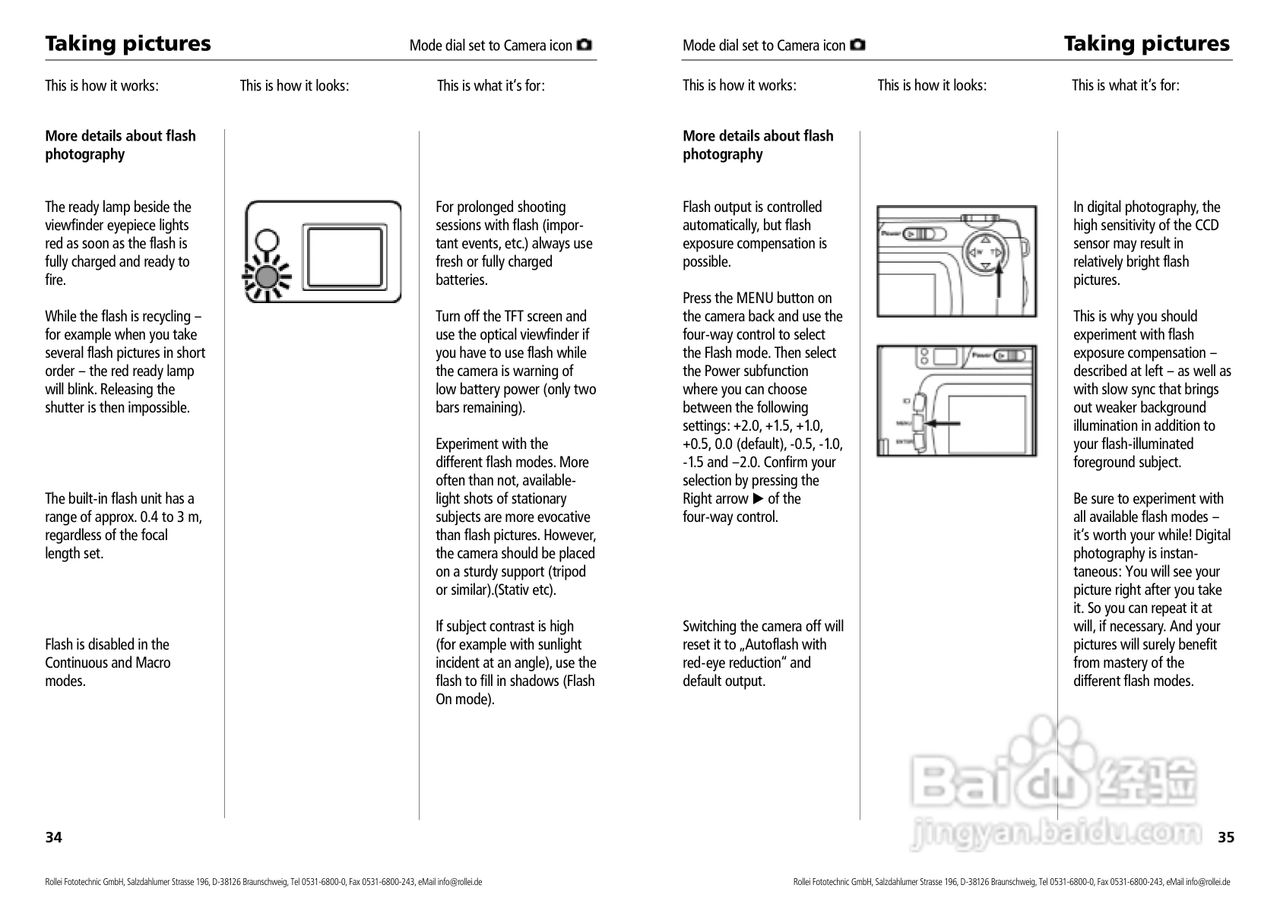 Rollei d33 com型数码相机说明书:[2]