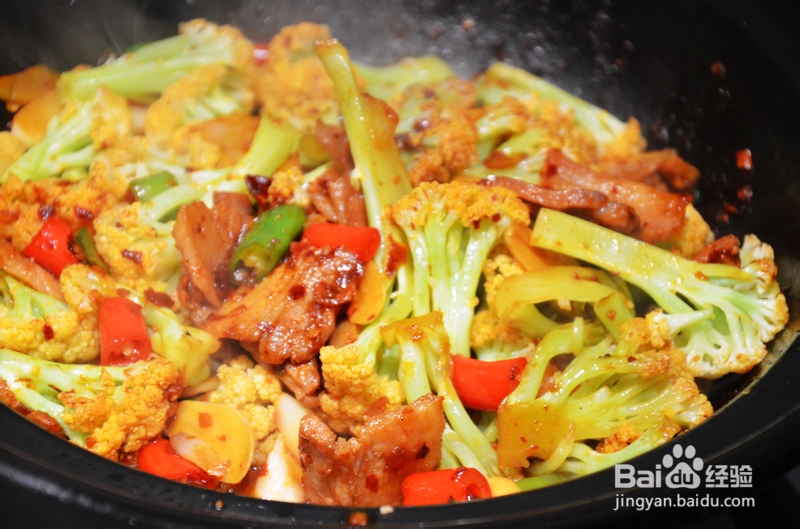 幸福美食:干香爽脆的干锅有机菜花