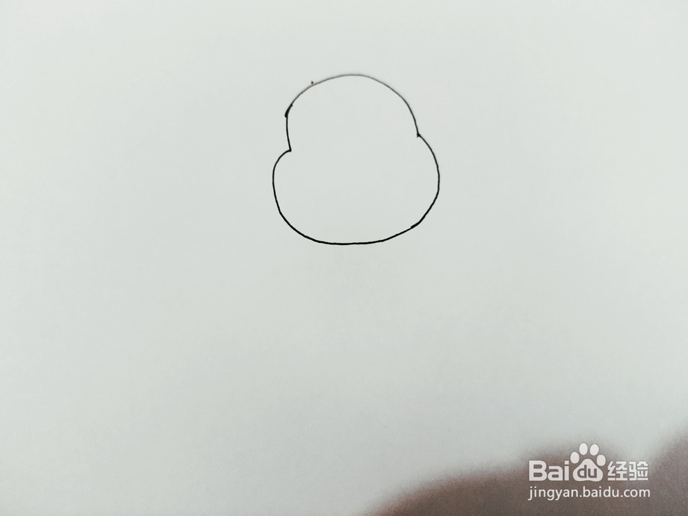 怎么画麋鹿和雪人简笔画