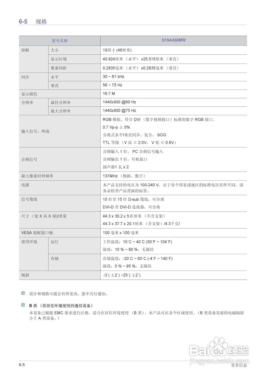 三星S24A450SW液晶显示器使用说明书:[7]
