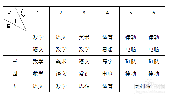 如何在word表格中画三条斜钱