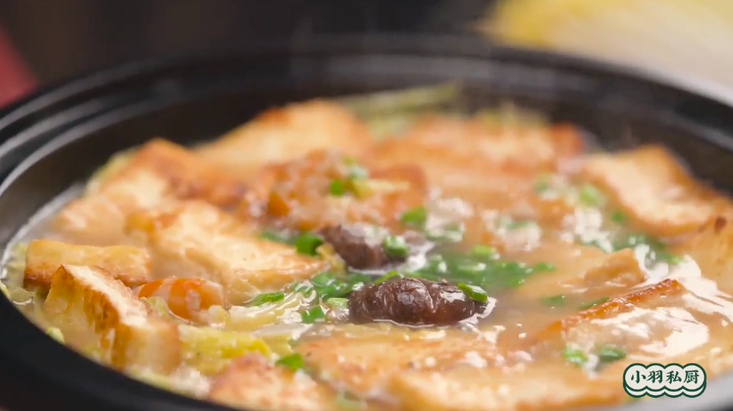 白菜叶豆腐锅怎么做