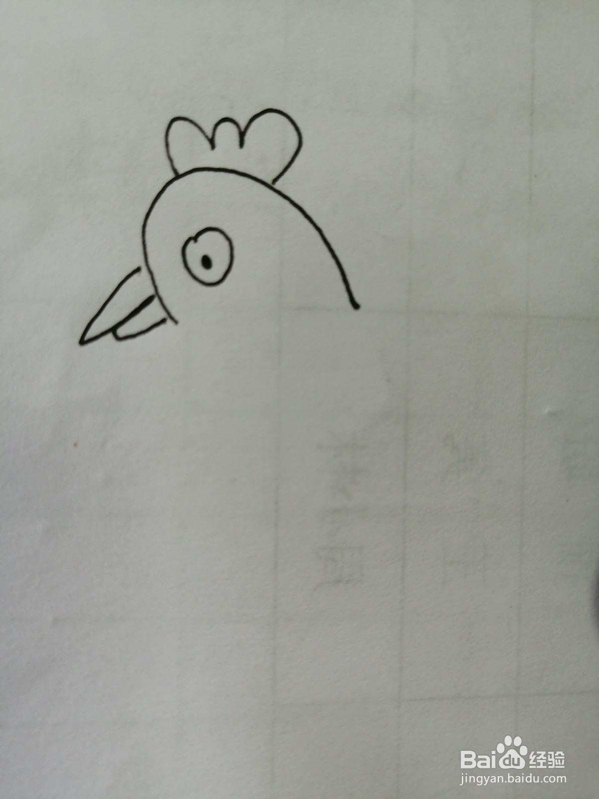 简笔画大公鸡怎么画