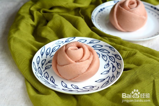 玫瑰花馒头的做法