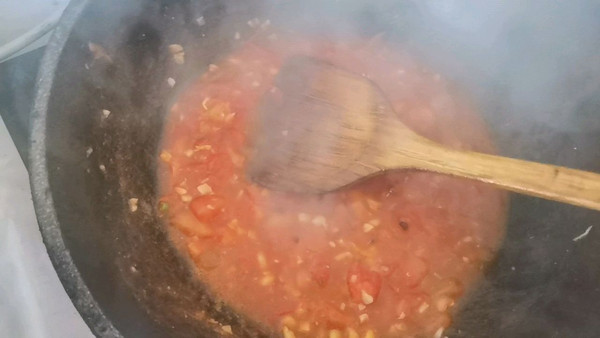 番茄鸡蛋意大利面