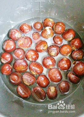 超快手电饭锅烤栗子