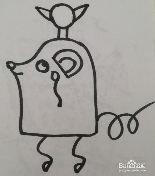 小老鼠的画法 小老鼠的简笔画