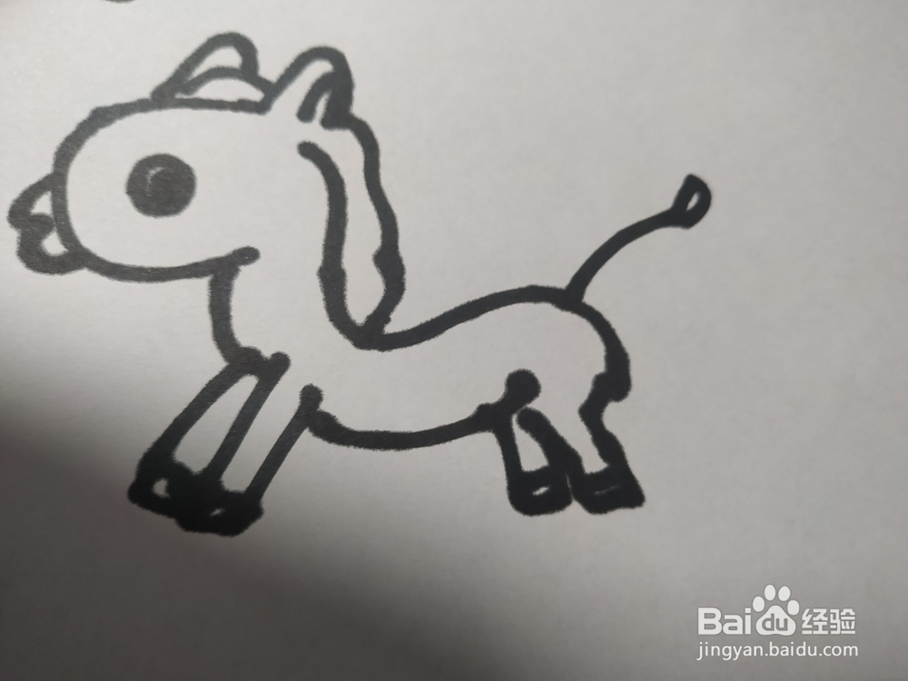 毛驴的简笔画技法11