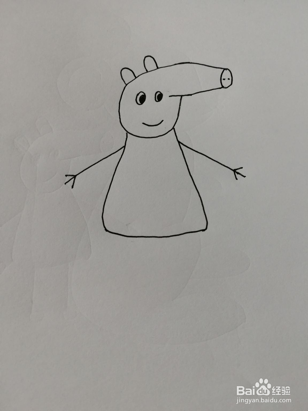 简笔画(3)——小猪佩奇