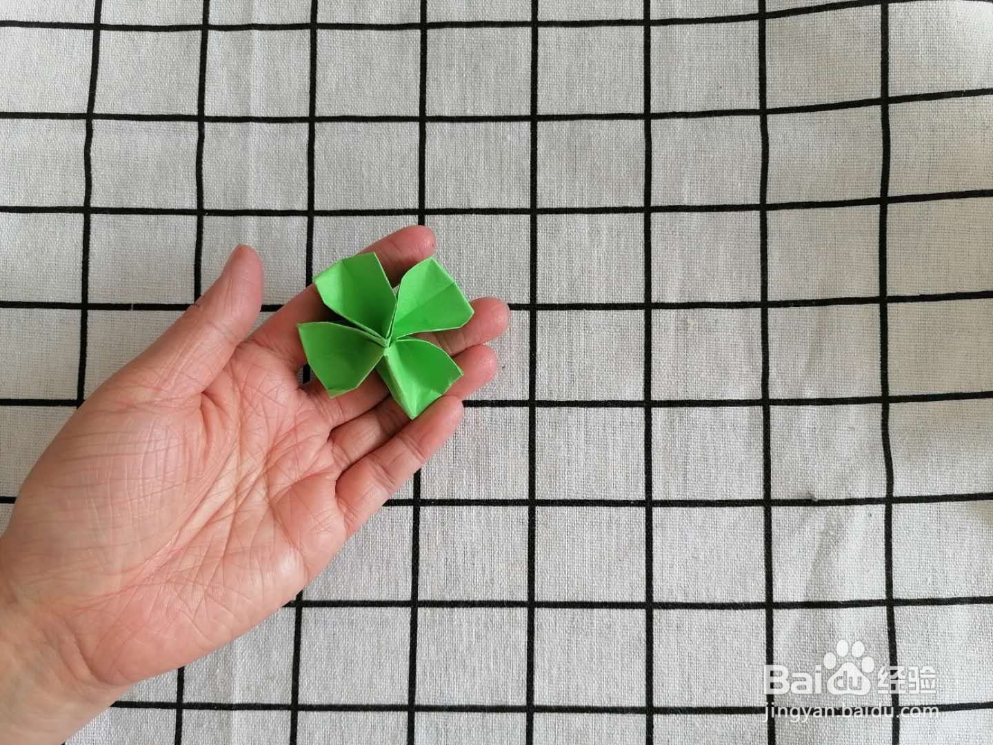 幸运四叶草折纸手工