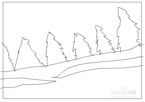 flash绘制一个卡通雪人的场景