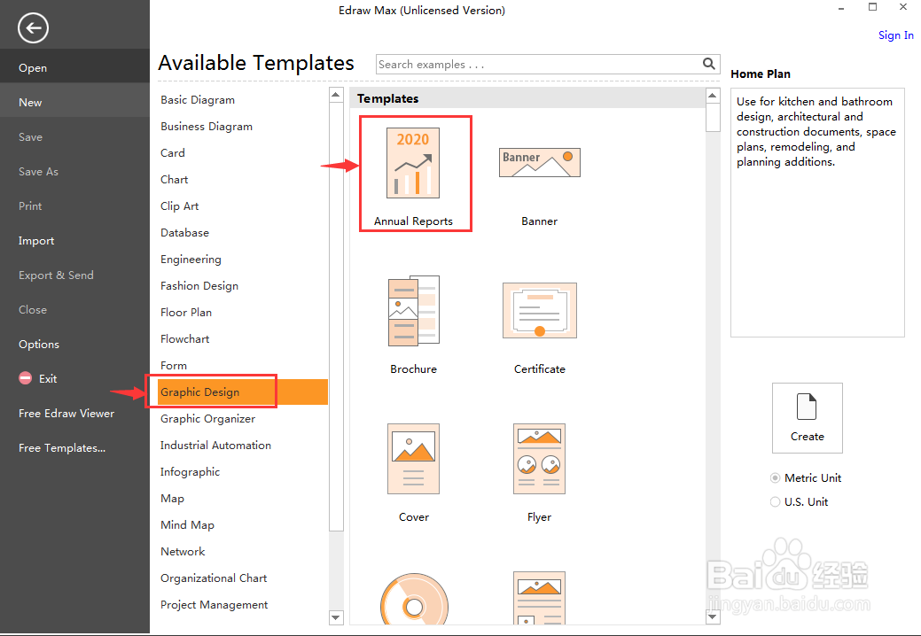 平面设计时创建三菱形的方法