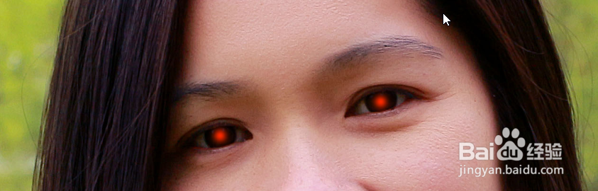 ps中如何去除照片红眼让眼神更明亮