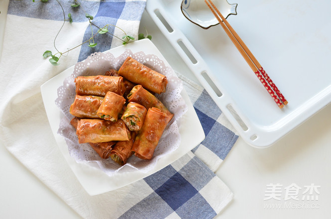 香菜腐皮卷的做法