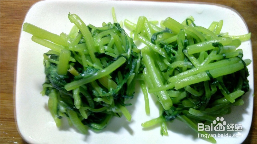 简易芝麻酱拌蒿子杆