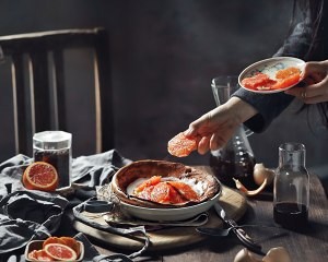香橙可可烤松饼Dutch Baby(椰油版)