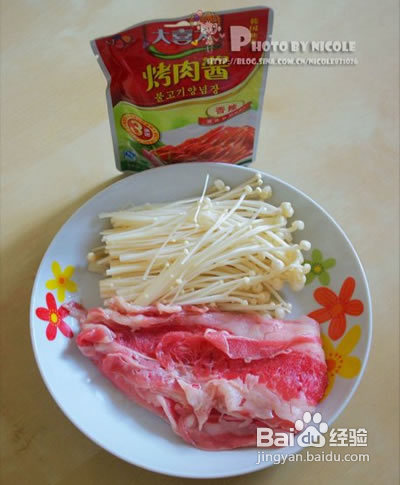 简单实用的酱香肥牛金针卷做法