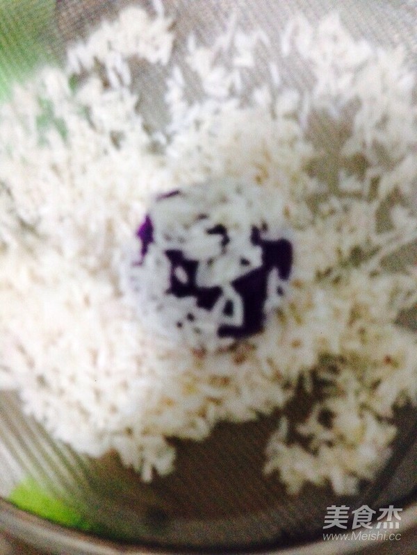 芒果紫薯糯米丸子