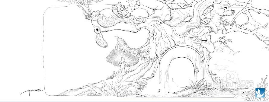 《爱丽丝梦游仙境》插画效果实现教程