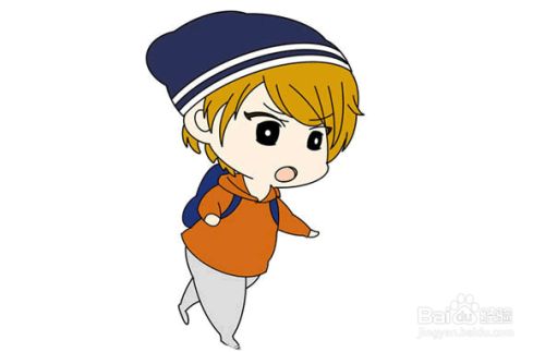 如何画一个戴帽子的男孩