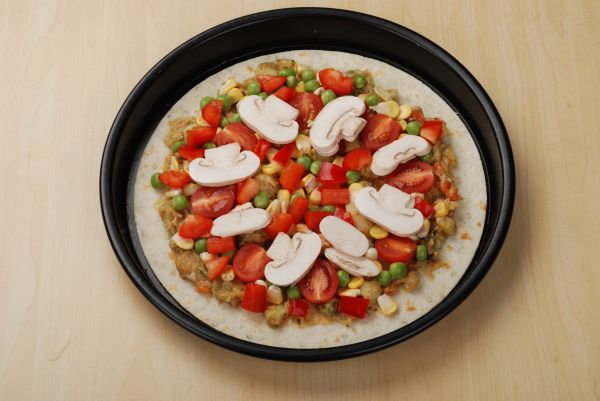 香草海鲜薄脆披萨