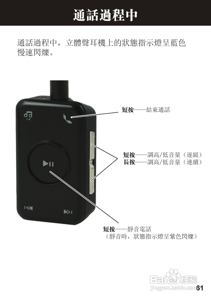 摩托罗拉S605蓝牙耳机使用说明书:[7]