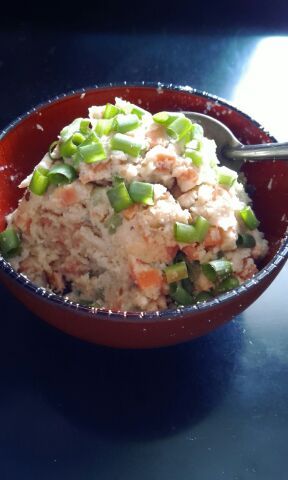 青椒香肠炒豆渣