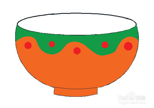 怎么画一个简单的碗?