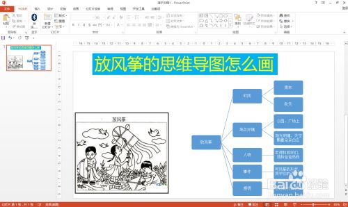 放风筝的思维导图怎么画