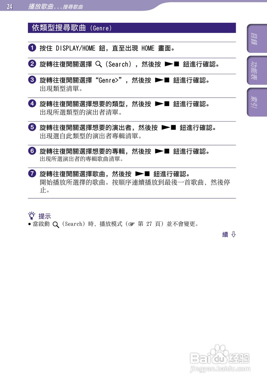 SONY索尼NW-S706F数码影音使用说明书:[3]