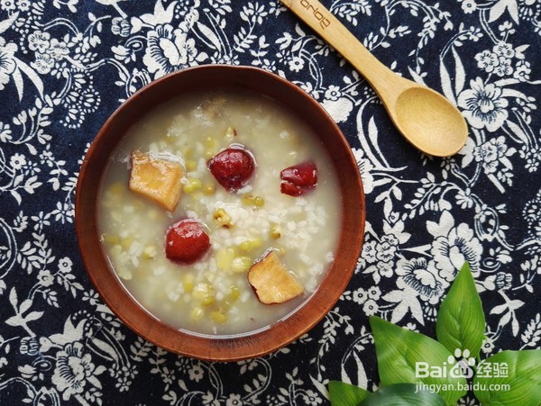 红枣绿豆粥早餐来一碗