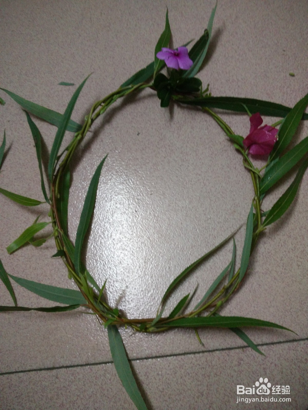 鲜花花圈制作方法
