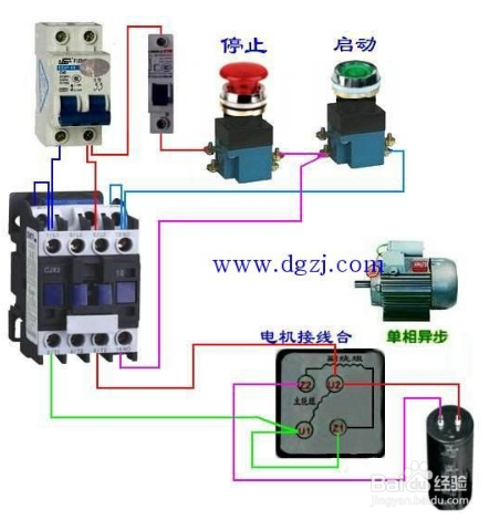 交流接触器接线图解