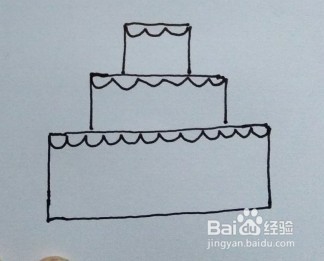 简笔画:生日蛋糕