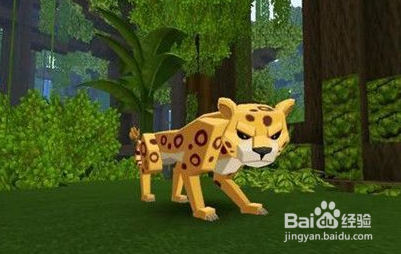 迷你世界怎么驯服豹子当坐骑