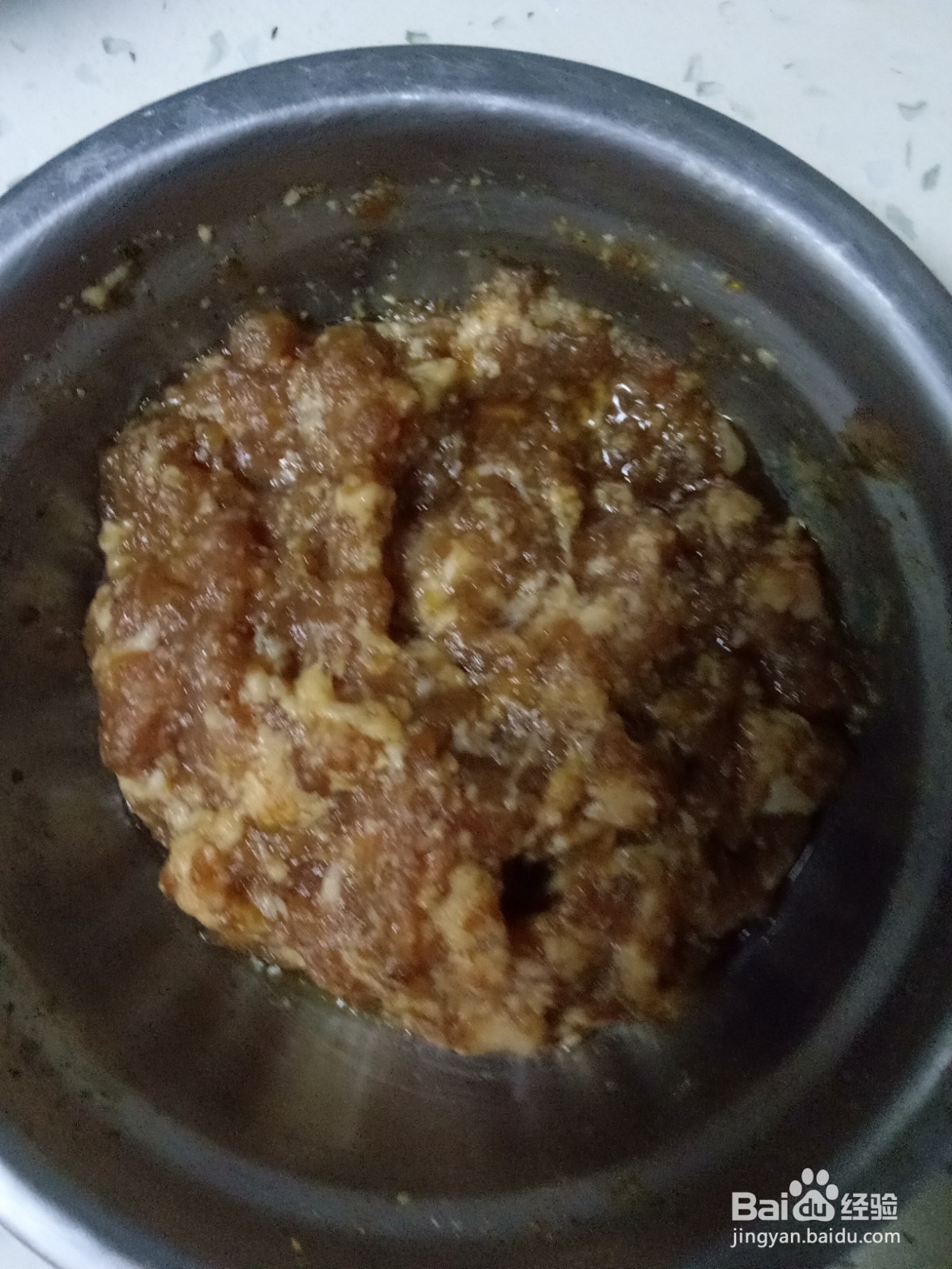 葱花肉酱拌面