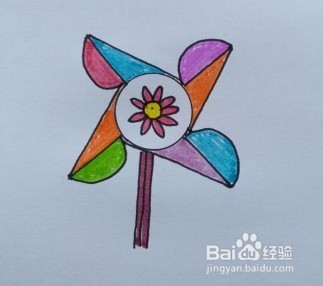 简笔画：风车