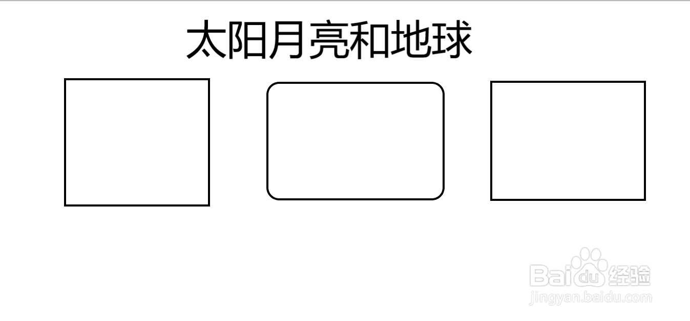 关于太阳地球月亮的手抄报