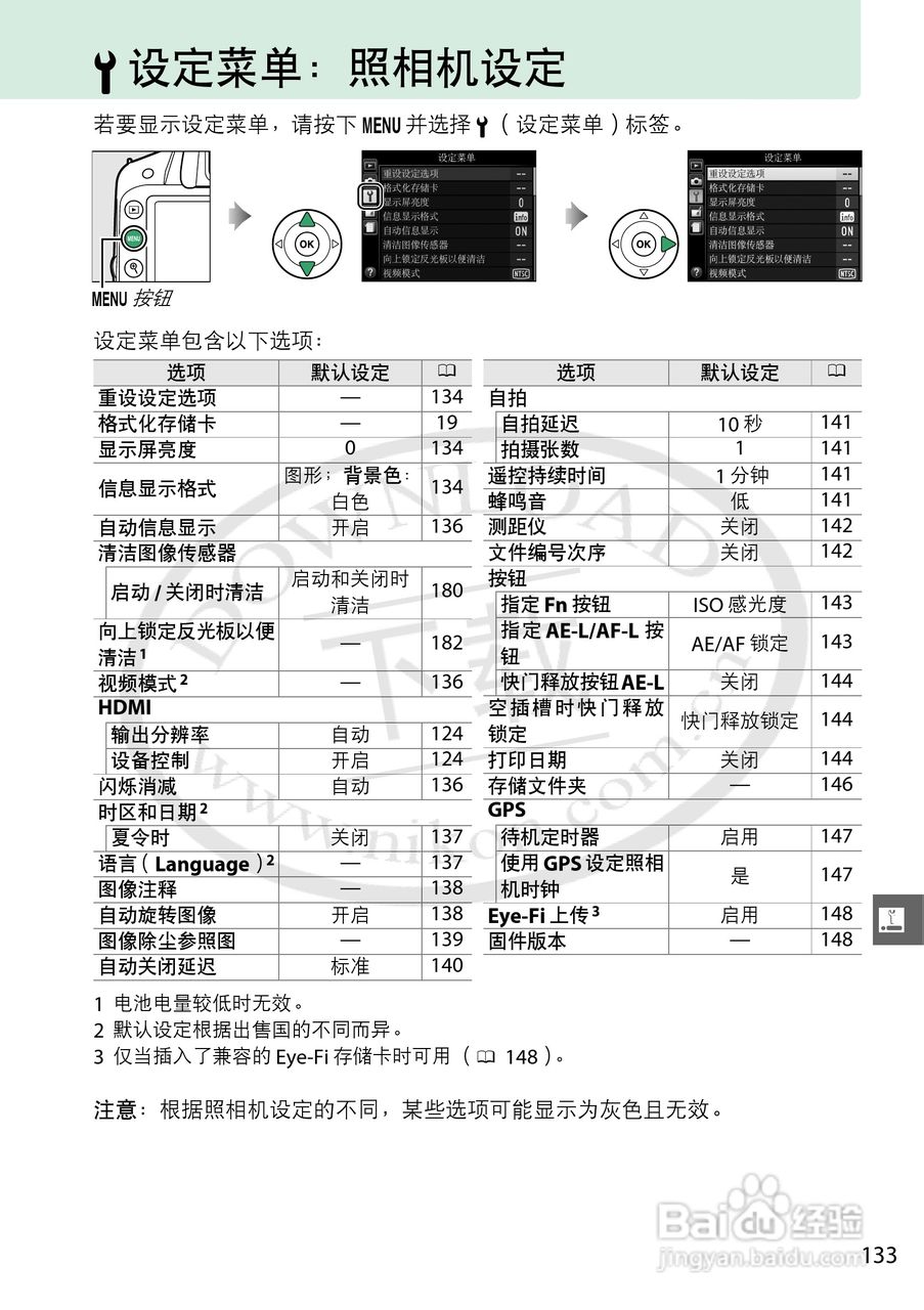尼康NIKON D3200数码相机使用说明书:[16]